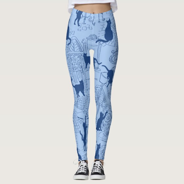 Blue Cat Paris Leggings Motifs (Devant)
