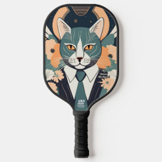 Blue Cat Personalized Pickleball Paddle