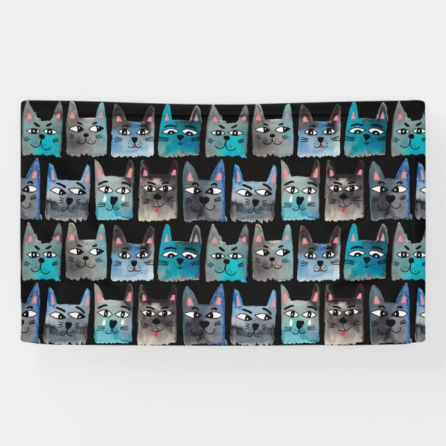 Blue cats banner (Horizontal)