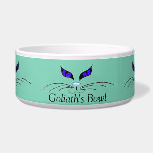 Blue Cats Eyes Pet Food Bowl