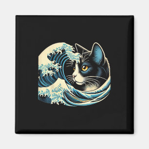 Blue Cats Wave For Kamala Funny Blue Wave Of Cat L Magnet