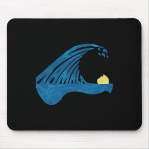 Blue Cats Wave For Kamala Funny Trump Blue Wave Of Mouse Pad