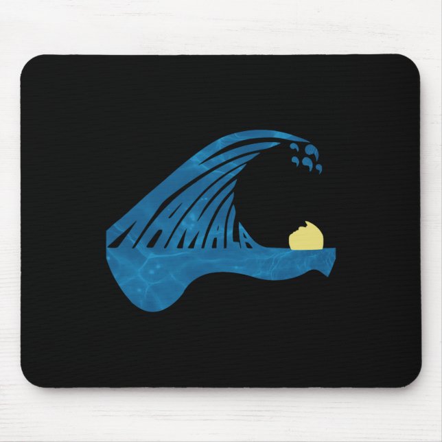 Blue Cats Wave For Kamala Funny Trump Blue Wave Of Mouse Pad (Front)