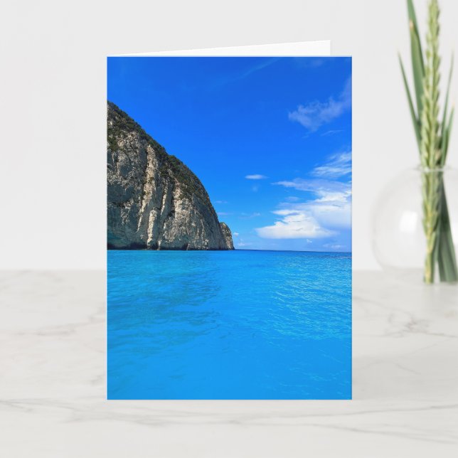 Blue Caves Zakynthos Greece Card (Front)