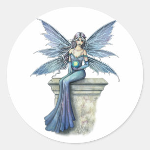 Blue Celeste Fairy Stickers by Molly Harrison