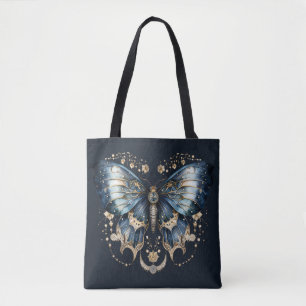 Blue Celestial Butterfly – Moon Witch Aesthetic Tote Bag