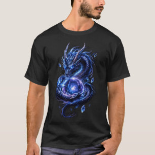 Blue Celestial Dragon T-Shirt   Japanese Fantasy G