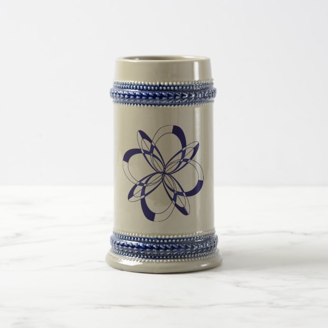 Blue Celtic Design Stein Mug (Center)