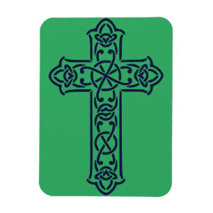 Blue Celtic High cross Magnet