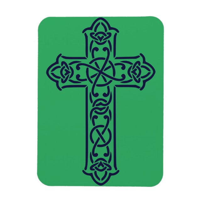 Blue Celtic High cross Magnet (Vertical)