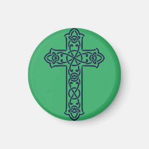 Blue Celtic High cross Magnet