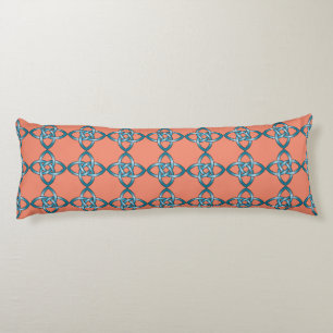 blue celtic knot body pillow