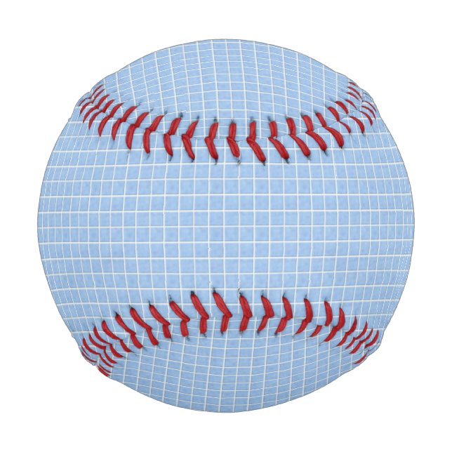 Blue Ceramic Tiles Look Baseball (Front)