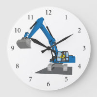 blue chain excavator