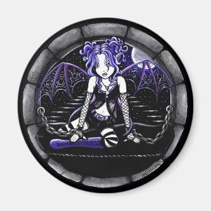 "Blue Chained" Gothic Fairy Art Magnets