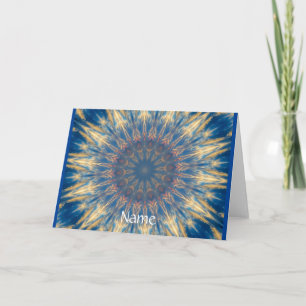 Blue Chakra Kaleidoscope Thunder_Cove Card
