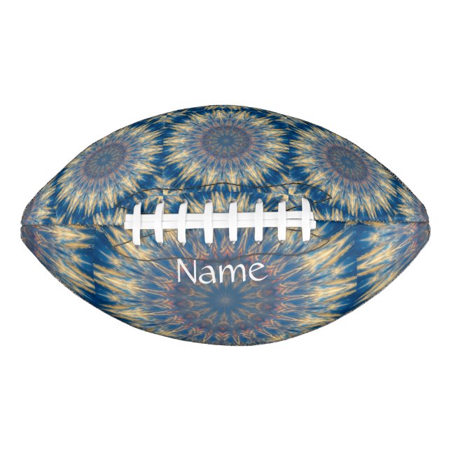 Blue Chakra Kaleidoscope Thunder_Cove  Football (Front)