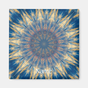 Blue Chakra Kaleidoscope Thunder_Cove Magnet