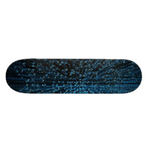 Blue Chaos Cosmic Skateboard Deck