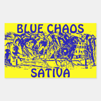 BLUE CHAOS SATIVA STICKER