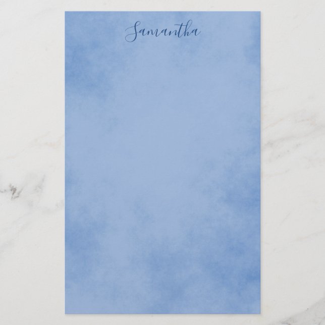 Blue Charming Stationery (Front)