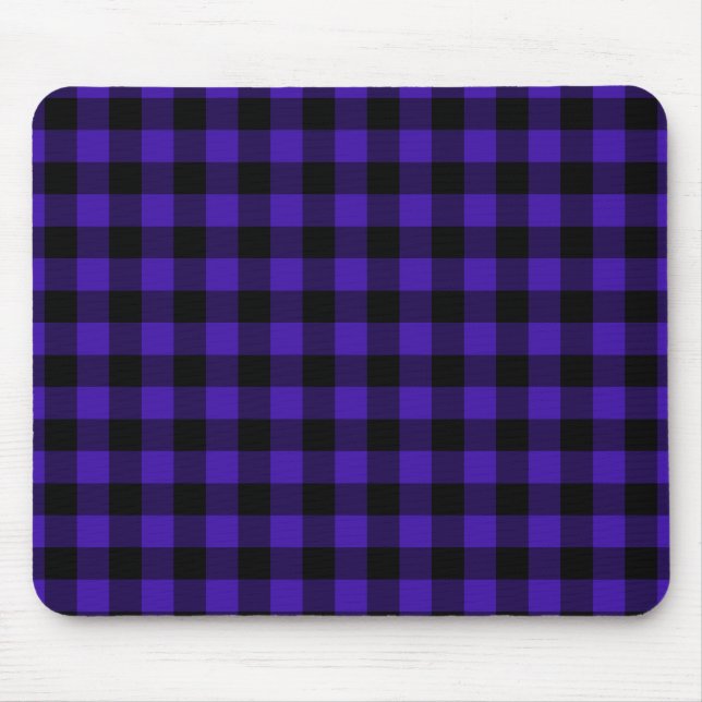 Blue Check Mouse Pad (Front)
