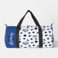 Blue Cheer Hearts, Pom Poms, Megaphone Pattern