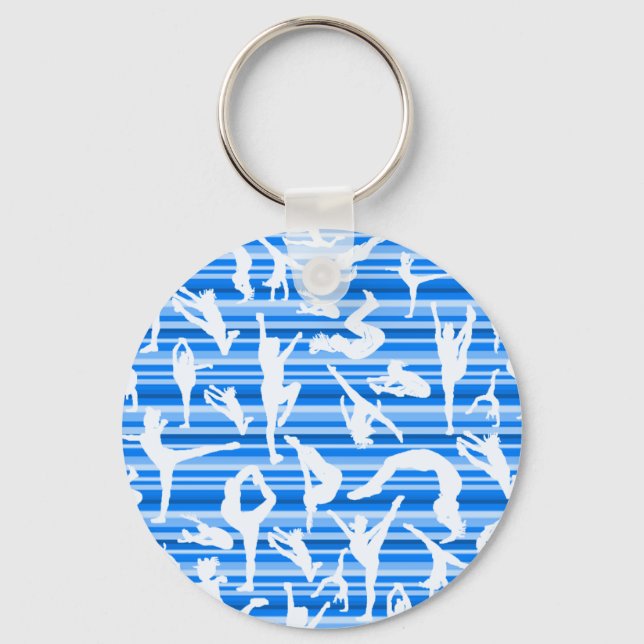 Blue Cheer Silhouette Keychain (Front)