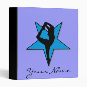 Blue cheerleader Avery binder