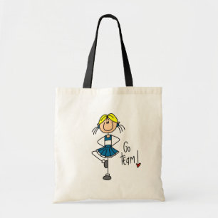 Blue Cheerleader Tshirts and Gifts Tote Bag