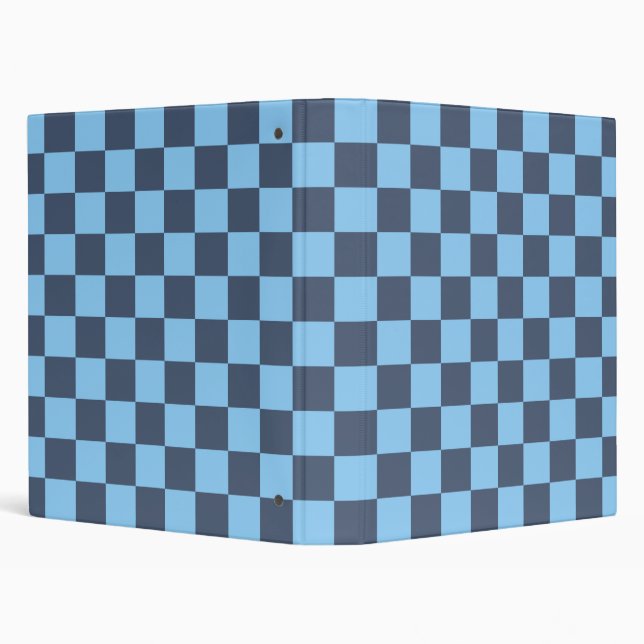 Blue Chequerboard Binder (Background)