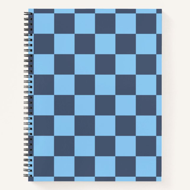 Blue Chequerboard Notebook (Front)