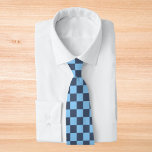 Blue Chequerboard Tie<br><div class="desc">Blue Chequerboard</div>