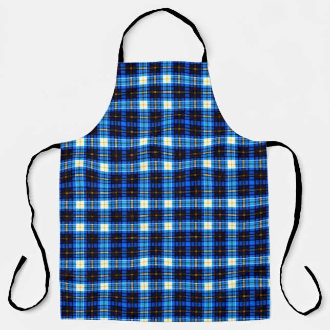 Blue Chequered  Apron (Front)