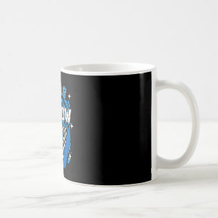 Blue chequered was 6 7 funny 67 birthday boy coffee mug