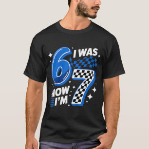 Blue chequered was 6 7 funny 67 birthday boys T-Shirt