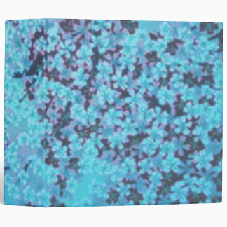 Blue Cherry Blossoms Binder
