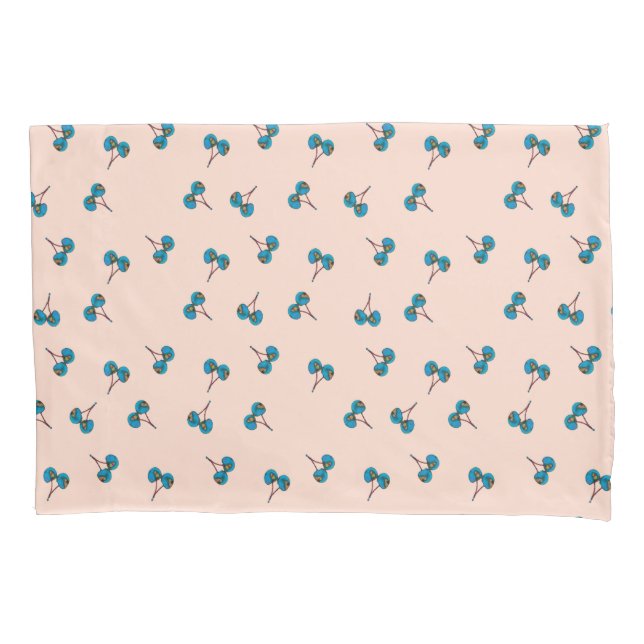Blue Cherry Pillowcase (Front)