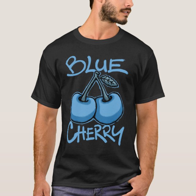 Blue Cherry streetwear T-Shirt (Front)