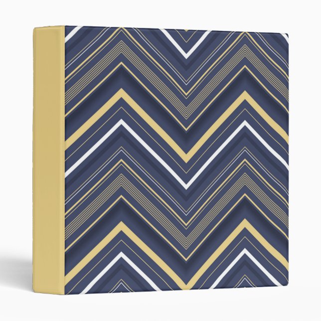 Blue Chervon  Binder (Front/Spine)