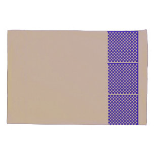 Blue Chess Reversible Pillow Case