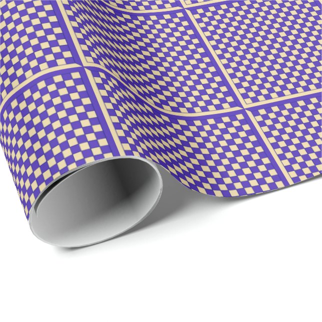 Blue Chess Wrapping Paper (Roll Corner)