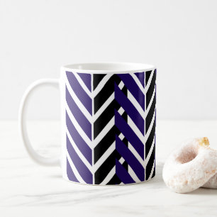 Blue Chevron  Coffee Mug