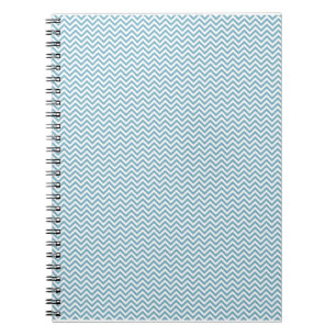 Blue Chevron with Monogram Notebook