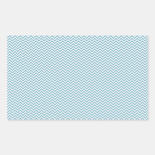 Blue Chevron with Monogram Sticker