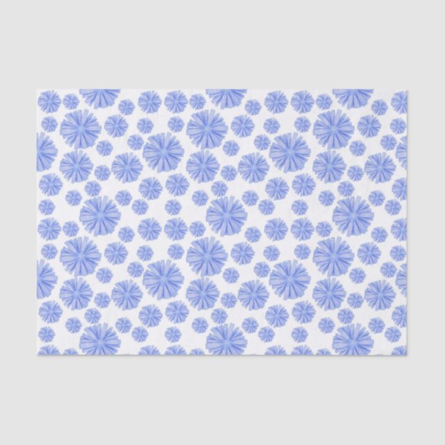 Blue Chicory Flower  Tissue Paper (Front)