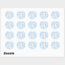 Blue Chinoiserie Baby Shower Stickers (20)