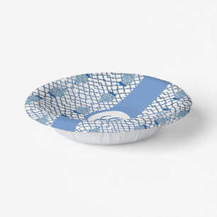 Blue Chinoiserie Hand Painted Ginger Jar Jars Bowl Paper Plate