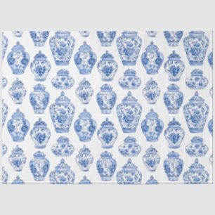 Blue Chinoiserie Pattern  Tissue Paper