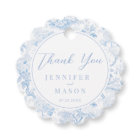 Blue Chinoiserie Wedding Thank You Favour Tags